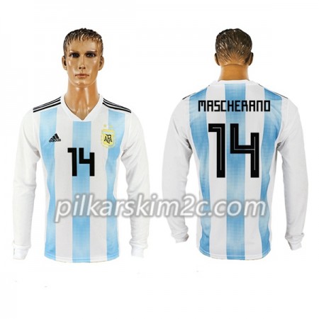 Koszulka Argentyna Mascherano 14 Główna Mistrzostwa Świata 2018 - Koszulki Piłkarskie(L/S)